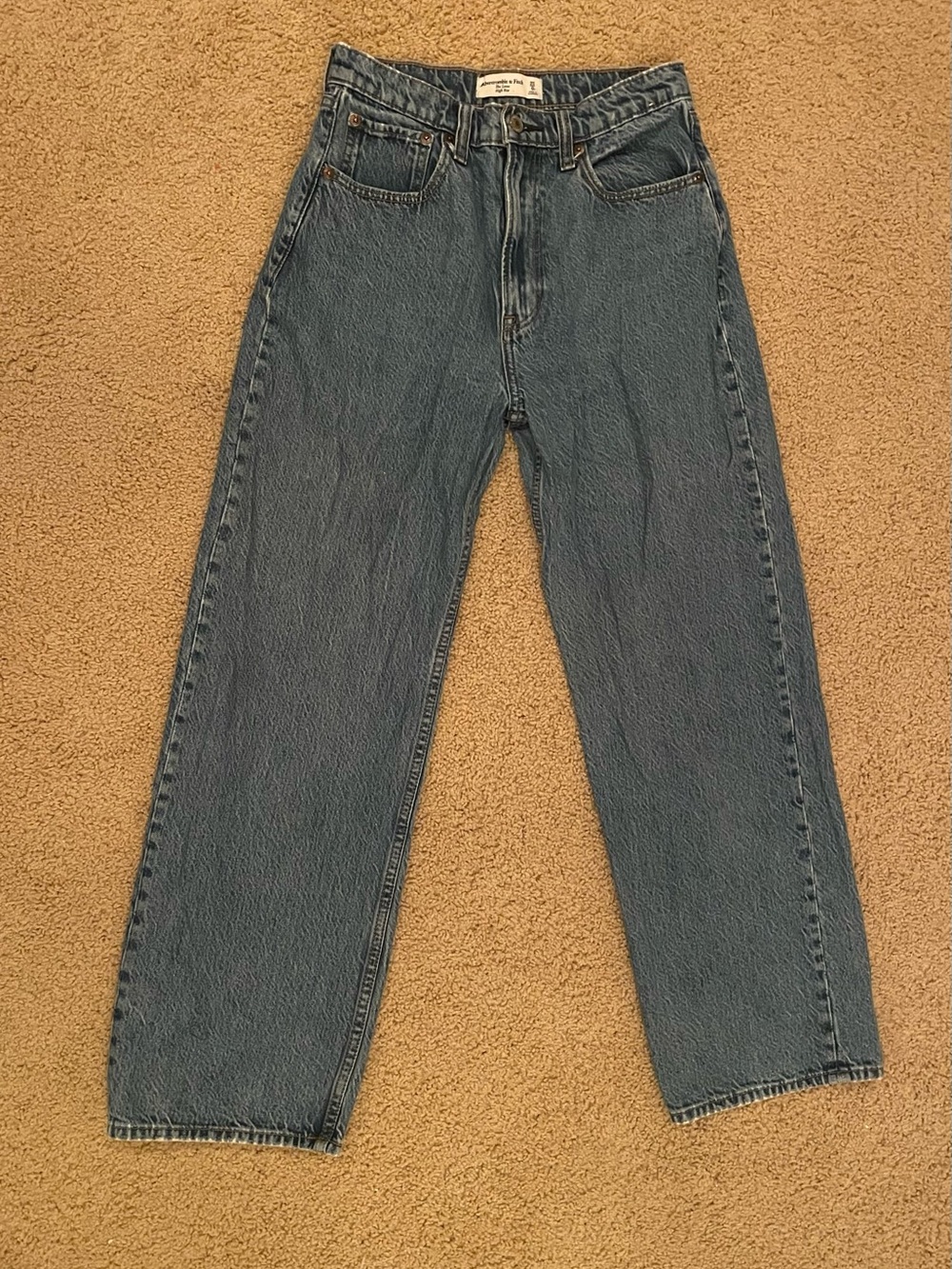 Abercrombie & Fitch The Loose High Rise Women’s Blue Jeans Size 0 Short